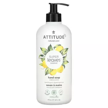 ATTITUDE, Super Leaves Science, мыло для рук, листья лимона, 16 жидких унций (473 мл)