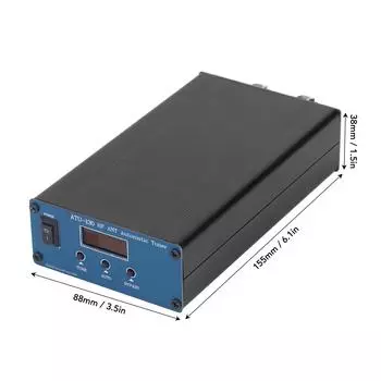 ATU-130 1,850 МГц 200 Вт Микро коротковолновый автоматический антенный тюнер 1015 В постоянного тока Органический светодиодный дисплей