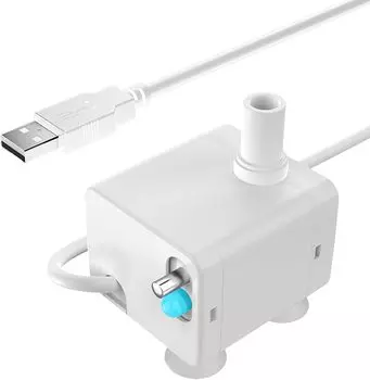 ATUBAN Pet Water Fountain Насос с автоматическим отключением и светодиодной подсветкой для WF020/WF050 Cat Fountain Насос для бассейна Фильтр-насос для бассейна