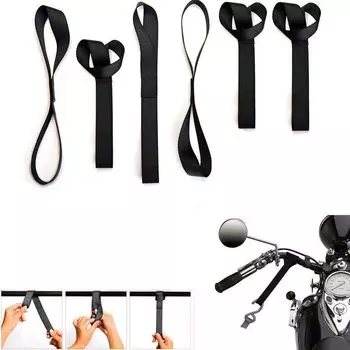 ATV Dirtbikes Нейлоновые ремни для крепления мотоциклов Багажные ремни Петли Натяжной трос Фиксированный ремень синий