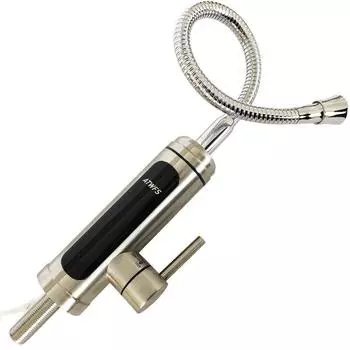 ATWFS смеситель для нагрева горячей воды, кухонный кран для нагрева воды, мгновенный нагрев, электрический, 220 В, нержавеющая сталь с дисплеем температуры