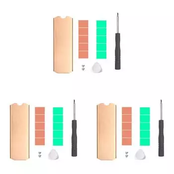 AU 0,5 мм 401 Вт медный радиатор с термопрокладкой для M.2 2242 2280 NVMe SSD (ТН80