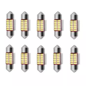 AU 10 шт. комплект автомобильных лампочек 180 люмен гирлянда автомобильный свет 12 В автомобильные лампочки для салона Li 41mm