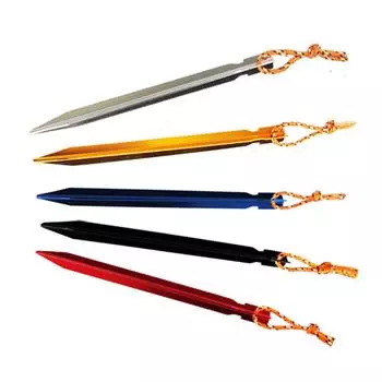 AU 10pcs Tent Nail Aluminum Alloy Ground Nail Heavy Duty Outdoor for Camping Hik Gold