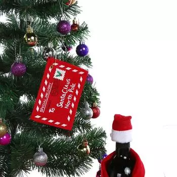 AU 1 шт. Рождественский конверт Рождественские приглашения Поздравительные открытки Декор для конфетных мешочков