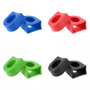 AU 2 шт./компл., силиконовый защитный рукав для велосипедных шатунов, защитный рукав красный