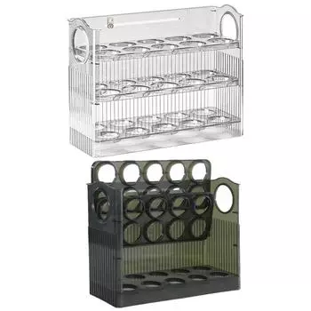 AU 30 Grids Household Egg Holder Egg Storage Box Large Capacity for Refrigerator B