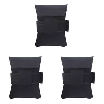 AU 3Pcs Bicycle Saddle Bag Folding Bike Seat Cushion Toolkit Cycling Pouch (Blac