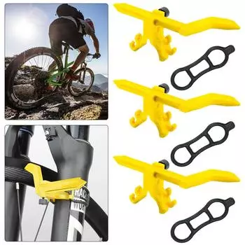 AU 3Pcs MTB Bicycle Wheel Truing Stand Bike Rims Adjustment Tools (Yellow BT110B