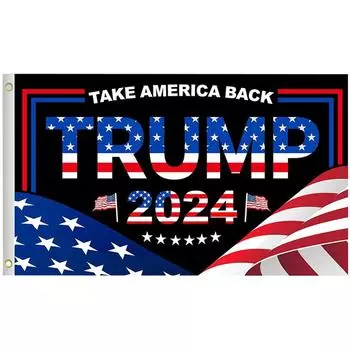 AU 3x5 FT Дональд Трамп 2024 Флаг Полиэстер Тяжелый Президент Трамп Флаг (J)