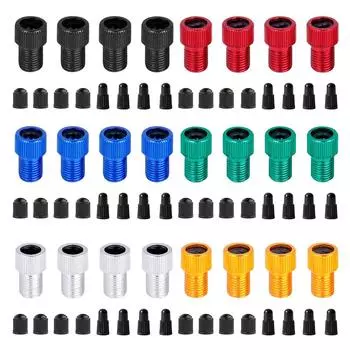 AU 4 шт. алюминиевый сплав прочный клапан адаптер Presta для Schrader велосипед клапан адаптер серебряный