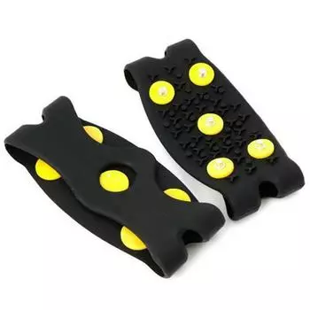 AU 5-шиповые скальные шипы противоскользящие унисекс цепные шипы для обуви на открытом воздухе (Черный Вопль