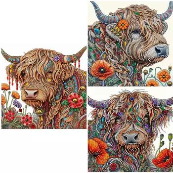 AU 5D DIY Partial Special Shaped Drill Diamond Painting Kit Yak Decoration YXC905