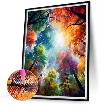 AU 5D DIY Полный Круглый Дрель Алмазная Картина Лесной Набор Домашний Декор Искусство Ремесло ZSH1016