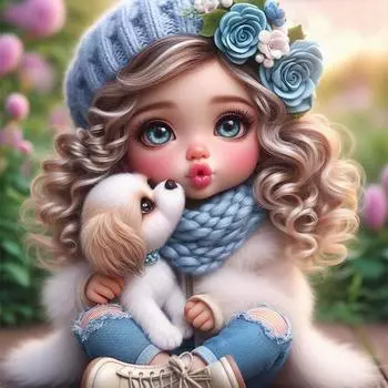 AU 5D DIY Полный Круглый Дрель Алмазная Картина Девочка Набор Домашний Декор Искусство Ремесло 30x30c