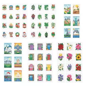 AU 6/12/16 шт. 5D DIY Полный квадратный сверло Частичный AB сверло Алмазная картина Набор XYFZ02