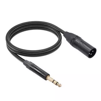 AU 6.35mm TRS To XLR Jack Аудио Кабель-конвертер Межблочный Кабель Полезный Портативный 2M