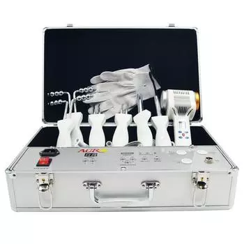 Au-8401 Био-микротоковая подтяжка лица Микротоковая подтяжка лица и шеи Массажер для подтяжки лица Косметический прибор для подтяжки лица серебряный