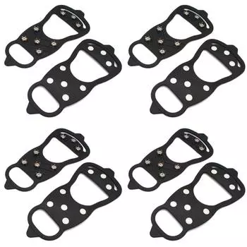 AU 8 шипы Ice Walk Traction Cleats противоскользящие снежные кошки для обуви (L)