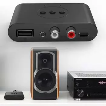 AU Аудиоприемники U Disk RCA 3,5 мм AUX NFC Bluetooth-совместимый5.2 Полезно для C