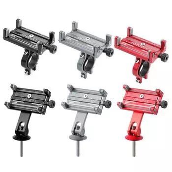 Велосипедный держатель для телефона AU, быстро прикрепляемый/съемный, удобный, подходит для моделей от 22,83 до 34,64 дюймов Ph Handlebar style чёрный