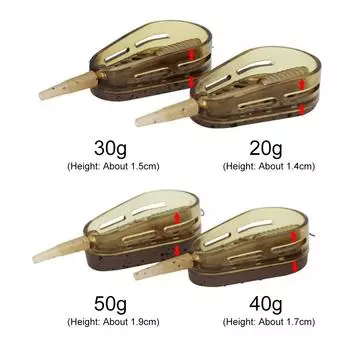 AU Carp Fishing Bait Cage Lure Holder 20g/30g/40g/50g Explosion Hooks Basket Fee 20g