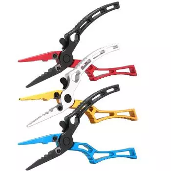 AU Fishing Scissors Portable Cutting Fish Line Tong Aluminum Alloy Outdoor Suppl Yellow