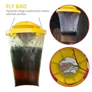 AU Fly Trap Pack Pest Control с приманкой Эффективная ловушка для насекомых для наружного двора L
