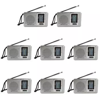 AU HiFi Dual Band AM FM Music Player Telescopic Antenna Mini Radio Built-in Spea