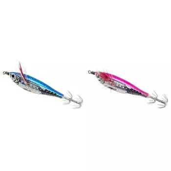AU Luminous Fishing Lure Squid Jigs Искусственные приманки для ловли кальмаров с крючками (синий)