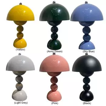 AU однотонный гриб прикроватный светильник простой грибной светильник для домашнего офиса декор жёлтый