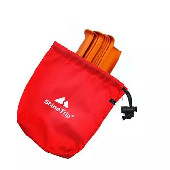 AU Outdoor Hiking Kits Storage Bag Camping Nail Wind Rope Buckle Pouch (красный)