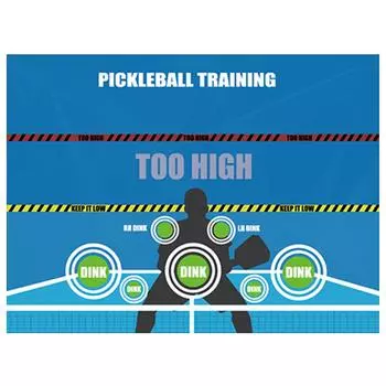AU Pickleball Training Плакат Коврик для стен Pickleball Rebounder Training Ai