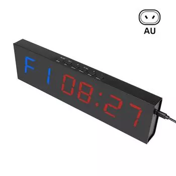 AU Plug Train Секундомер Фитнес Интервальный Таймер Портативные Часы Цифровой Дисплей Пульт Дистанционного Управления Бытовой Счетчик