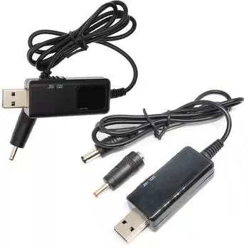 AU Повышающий кабель питания DC 5V до 9V 12V 3.5x1.35mm Разъем для беспроводного вентилятора Rou KWS 912V