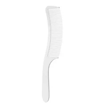 AU Pro Curved Hair Clipper Cutting Comb Anti-static Hair Salon Tool (White)
