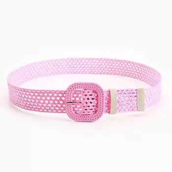 Au Ruofeng женский ремень Sweet Mori женский соломенный плетеный ажурный пояс декоративный джинсовый ремень для платья женский розовый