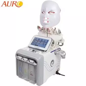 Au-S517 Hydro Skin Facial Machine H2O2 8 в 1 Skin Scrubber Hydro Diamond Ultrasonic Crystal Microdermabrasion Machine белый