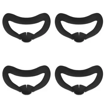 AU Силиконовая маска для лица, светонепроницаемая накладка на лицо для Meta Quest 3 (черный)