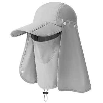 AU Unisex Съемная солнцезащитная шляпа UPF50+ Рыболовная шляпа для походов на открытом воздухе (Армейский Зеленый)