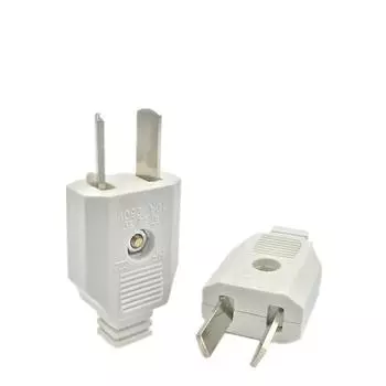 AU US American 2 Flat Pin AC Electric Power Male Plug Female Socket Outlet Adapter Проводной удлинитель Адаптер вилки