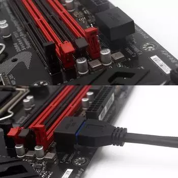 AU USB 3.0 19P 20P разъем адаптера конвертер для материнской платы компьютера (В)