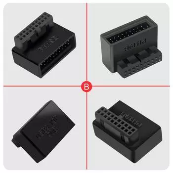 AU USB 3.0 19P 20P разъем адаптера конвертер для материнской платы компьютера (В)