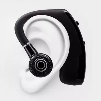 AU V9 Bluetooth Headset Hands Free Earpiece with Noise Canceling Mic for Driving
