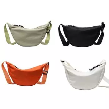 AU Vintage Женская Холщовая Однотонная Нагрудная Сумка Повседневная Женская Маленькая Сумочка-Кошелек белый