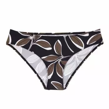 AUBADE Женские плавки бикини с цветочным принтом 36 чёрный