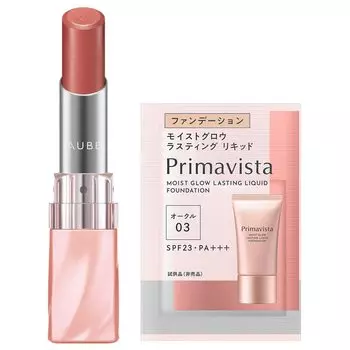 AUBE Smooth Texture Rouge RS21 Bonus Lipstick Rose One-Piece +