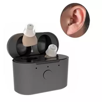 Audifonos C420 ITC Невидимые наушники с регулируемым тоном, внутриканальный слуховой аппарат, усилитель звука, перезаряжаемый слуховой аппарат