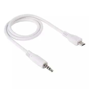 Аудио AUX-кабель «папа» 3,5 мм с разъемом Micro USB, длина: около 50см