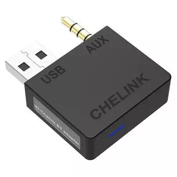 Аудио Bluetooth-приемник Автомобильный Aux-адаптер для потоковой передачи музыки Звуковая система для автомобильной стереосистемы KIA Hyundai чёрный